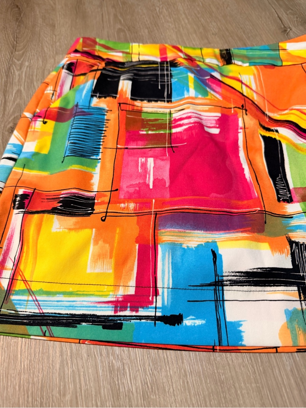 Loudmouth Ladies Abstract Print Golf Skort Size 6 Colorful Pockets - Picture 5 of 5